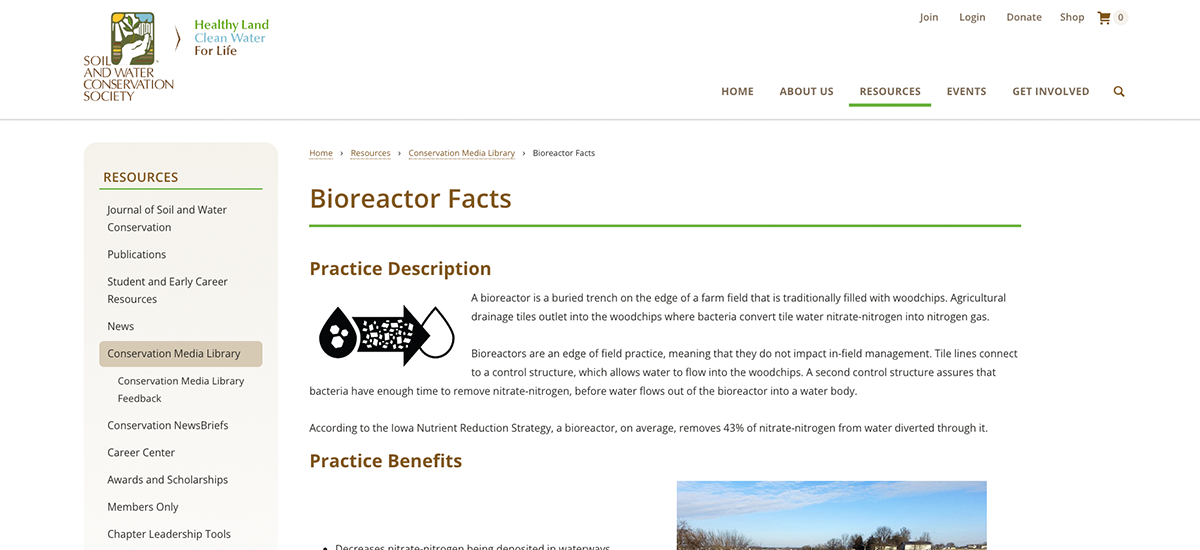 Webpage overview of bioreactors